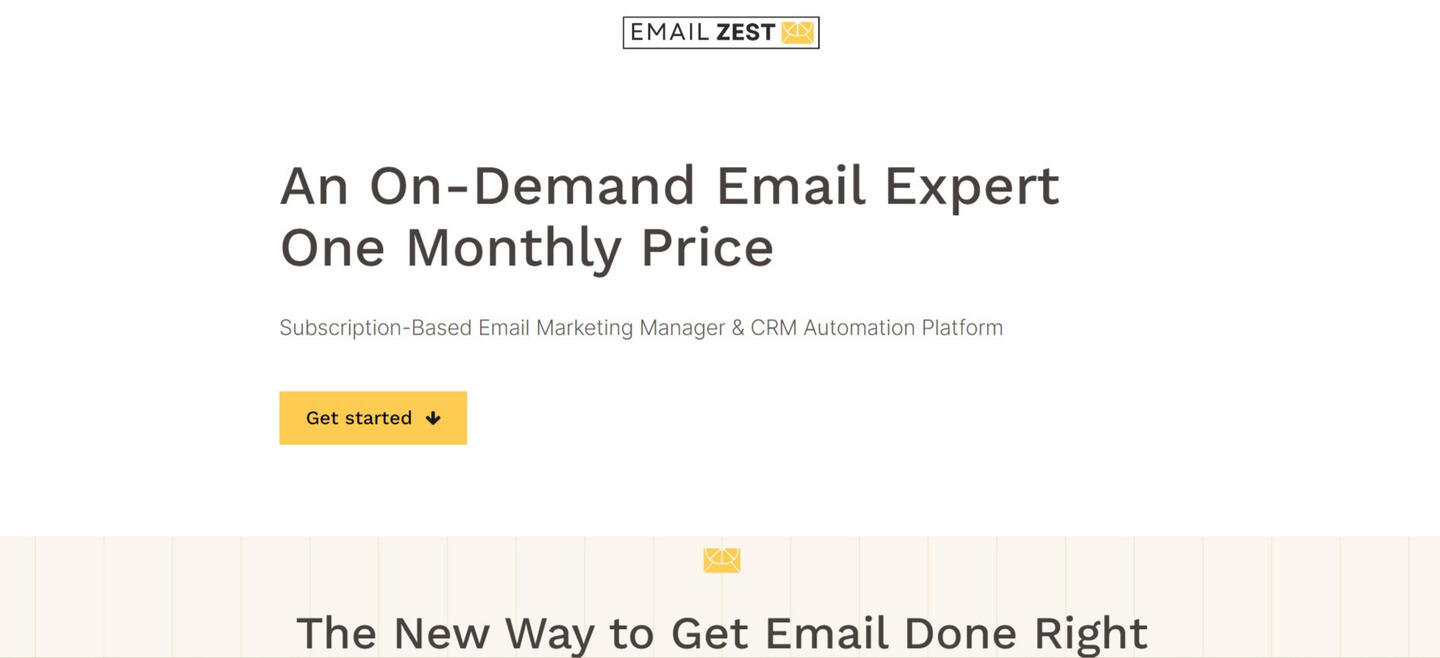 Marketing website screenshot